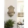 imageCreative CoOp Metal WallMounted Planter with Distressed Finish GreenDistressed Cream