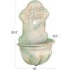 imageCreative CoOp Metal WallMounted Planter with Distressed Finish GreenGreen