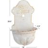 imageCreative CoOp Metal WallMounted Planter with Distressed Finish GreenWhite