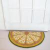 imageCreative CoOp Natural Coir Lemon Slice Shaped Doormat Multicolor