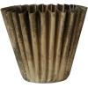 imageCreative CoOp Pleated Metal Vase Antique Brass FinishBrass