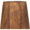 imageCreative CoOp Round Reclaimed Wood Vases with Distressed Finish Brown Set of 2