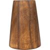 imageCreative CoOp Round Reclaimed Wood Vases with Distressed Finish Brown Set of 2