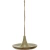 imageCreative CoOp Stoneware Bird Feeder with Jute Hanger Tan