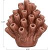 imageCreative CoOp Stoneware Coral Shaped Vase with Crackle Glaze Coral