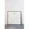 imageCreative CoOp Wood Framed Metal Wall Dcor with Embossed Protea and Brush Finish Antique White and Gold