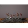 imageDecorative Iron Rectangle Tray with Handles ampamp 5 Glass Vases