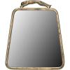 imageCreative CoOp Antique Metal Wall Mirror with Leopard Handle Gold