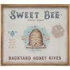 imageCreative CoOp Wood Framed Canvas Sweet Bee Backyard Honey Hives Wall Art and Dcor 21quot L x 1quot W x 18quot H Multicolor
