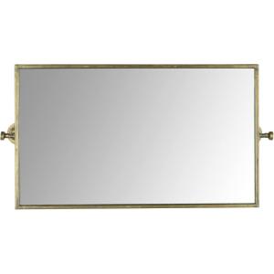 imageCreative CoOp Antique Metal Framed Rectangle Wall Mirror Gold