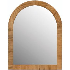 imageCreative CoOp Arched Rattan Wall Mirror Natural Finish 135 in L x 125 in W x 1725 in H