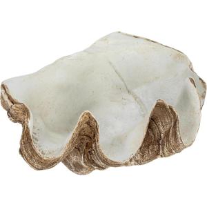 imageCreative CoOp Decorative Resin Clam Wall Bowl Beige