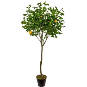 imageCreative CoOp Faux Lemon Tree in Plastic Pot Green