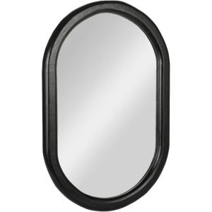 imageCreative CoOp Mango Wood Framed Wall Mirror Black