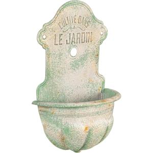 imageCreative CoOp Metal WallMounted Planter with Distressed Finish GreenGreen