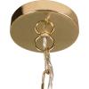 imageCreative CoOp Capiz Honeycomb Globe Chandelier Pendant Light Capiz White Seashells with Antique Gold