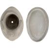 imageCreative CoOp Cement Rabbit Planter with Saucer Set of 2 Pieces