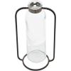 imageCreative CoOp Clear Glass Vase in Black Metal Stand