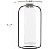 imageCreative CoOp Clear Glass Vase in Black Metal Stand