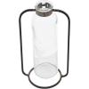 imageCreative CoOp Clear Glass Vase in Black Metal Stand