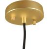 imageCreative CoOp Embossed Glass Shade Lamp with Brass Accents Clear and Gold PendantSmoke