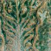 imageCreative CoOp Embossed Stoneware Cabbage Planter with Reactive Glaze Green
