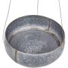imageCreative CoOp Grey ampamp Gold Hanging Iron Planter1125 Round