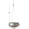 imageCreative CoOp Grey ampamp Gold Hanging Iron Planter1125 Round
