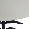 imageCreative CoOp Leaf Shaped Table Lamp with Fabric Shade Black and Natural