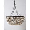 imageCreative CoOp Round Oyster Shell Chandelier with 2 Lights1Tier