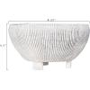 imageSmall Distressed Cream Footed Terracotta Planter with Fluted Texture