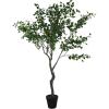 imageCreative CoOp Faux Birch Tree in Plastic Pot Green