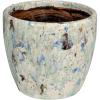 imageCreative CoOp Large TerraCotta Planter with Crackle Glaze Blue