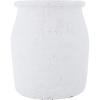 imageCreative CoOp Round TerraCotta Crock with Distressed Volcano Glaze White