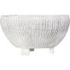 imageSmall Distressed Cream Footed Terracotta Planter with Fluted Texture