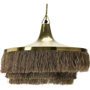 imageCreative CoOp Boho 2Tier Metal Chandelier with Fringe Taupe