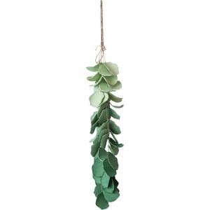 imageCreative CoOp HandPainted Paper Mache Eucalyptus Bunch Wall Hanging Green