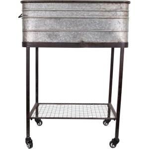 imageCreative CoOp Metal BucketPlanter on Stand with Casters