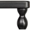 imageCreative CoOp 3Tier Curved Accent Table with Beveled Shelves and Doweled Legs Matte Black FinishBlack
