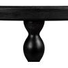 imageCreative CoOp 3Tier Curved Accent Table with Beveled Shelves and Doweled Legs Matte Black FinishBlack