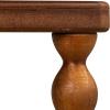 imageCreative CoOp 3Tier Curved Accent Table with Beveled Shelves and Doweled Legs Matte Black FinishWalnut Color