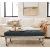 imageCreative CoOp Antoinette Upholstered Coffee Table Grey Ottoman
