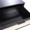 imageCreative CoOp Crawford Solid Wood Nightstand with 2 Storage Drawers and Cane Detail Light Brown FinishBlack and Natural