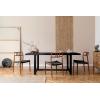 imageCreative CoOp Elegant Acacia Trestle Round End Table BlackBlack