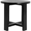 imageCreative CoOp Elegant Acacia Trestle Round End Table BlackBlack