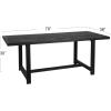 imageCreative CoOp Elegant Acacia Trestle Round End Table BlackBlack
