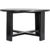 imageCreative CoOp Elegant Acacia Trestle Round End Table BlackBlack