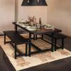 imageCreative CoOp Elegant Acacia Trestle Round End Table BlackBlack