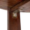 imageCreative CoOp Elegant Acacia Trestle Round End Table BlackWalnut Finish