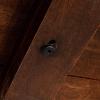 imageCreative CoOp Elegant Acacia Trestle Round End Table BlackWalnut Finish